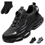 Trainers, Pro Trainers for Men, Steel Shoes 3 Inch Taller, Comfortable Puncture Proof Slip on Sneakers, No More Tying Laces