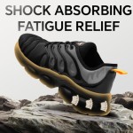 Steel Toe Shoes for Men Women Comfortable Lightweight Work Sneakers for Men Composite Toe Safety Sneakers Men's Slip Resistant Indestructable Construction Safety Shoes