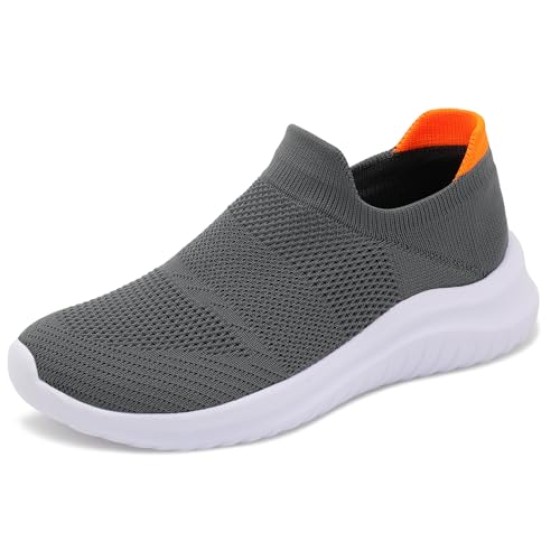 Womens Walking Shoes Mesh Casual Fashion Slip On Lightweight Breathable Sock Shoes Non-Slip Workout Hiking Sneakers