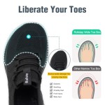 Wide Toe Box Shoes Women Extra Wide Width Sneakers Air Cushion Road Running Shoes Ultra Light Tennis Gym Workout Training Shoes Breathable Walking Shoes with Arch Support