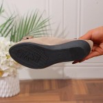 Women's Bowknot Dress Flats Ballet Low Wedge Round Toe Slip-Ons Comfortable Casual Flats Shoes Dressy Office Work Shoes