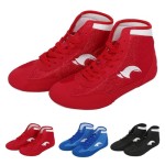 Men's Youth Wrestling Shoes High Top Kids Girls Boxing Shoes Sports Training Shoes Kids Boxing Boots Fitness