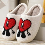 Generic Bad Cute Bunny Slippers: Red, Size 9.5-10 Women/8.5-8.5 Men