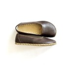 Grounding Shoes For Women, Barefoot Leather Shoes,Earthing With Copper Rivet, Wide Toe Box, Minimalistic Shoes, Gifts For Him | Bitter Brown