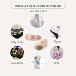 Women's Foldable Ballet Shoes Lightweight Dance Shoes Anti Slip Soft Yoga Shoes for Dancing